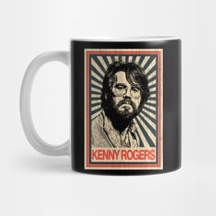 Vintage Poster Kenny Rogers 1977s Mug